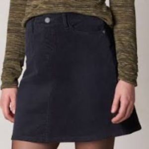 Corduroy mini skirt